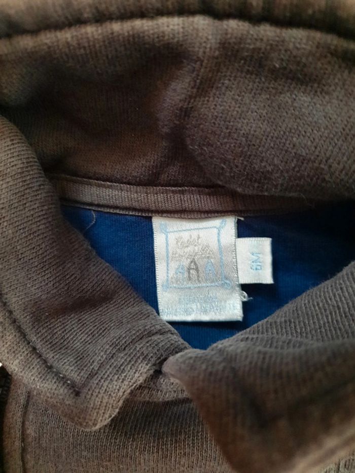 Sweat zippé 6 mois - photo numéro 3