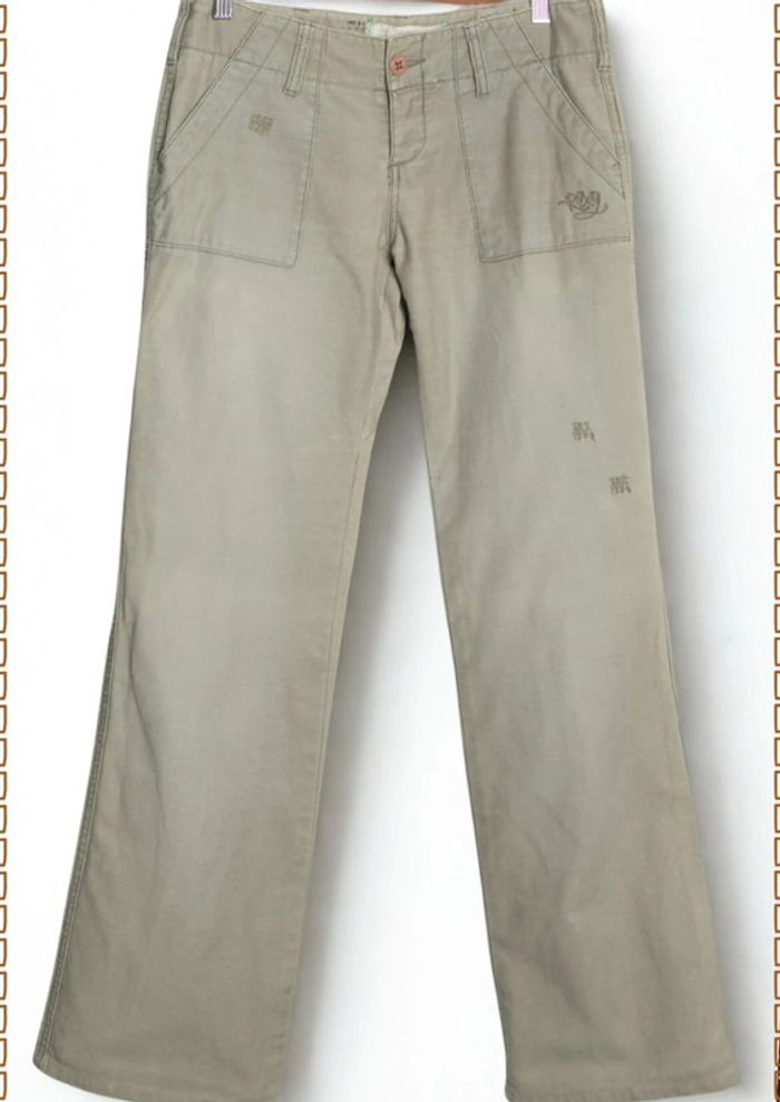 Pantalon Roxy kaki clair – Taille S - photo numéro 2