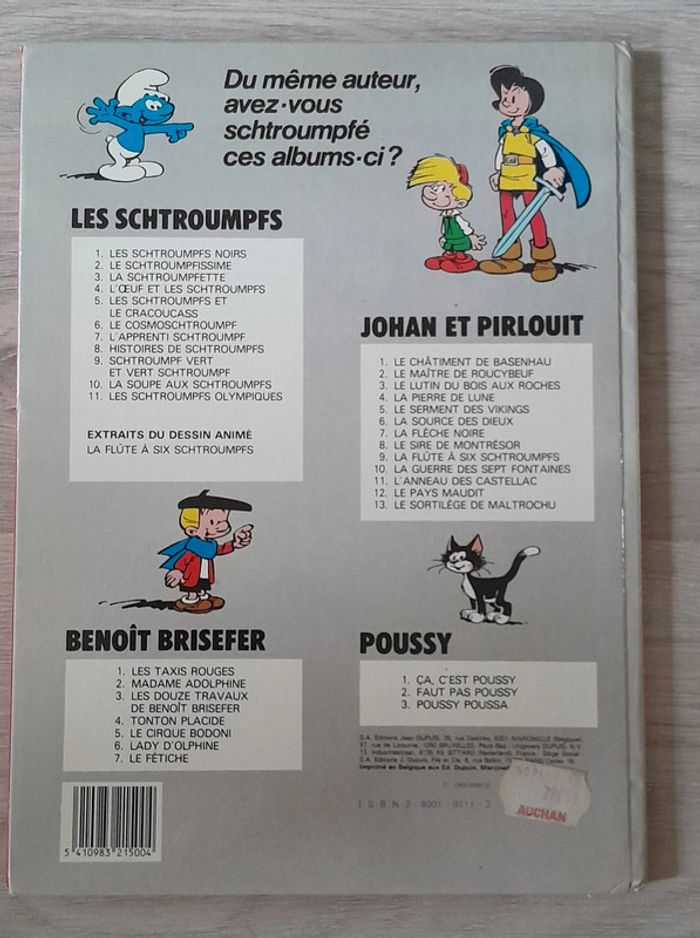 BD 3 histoires de schtroumpfs par Peyo édition 1978 - photo numéro 2