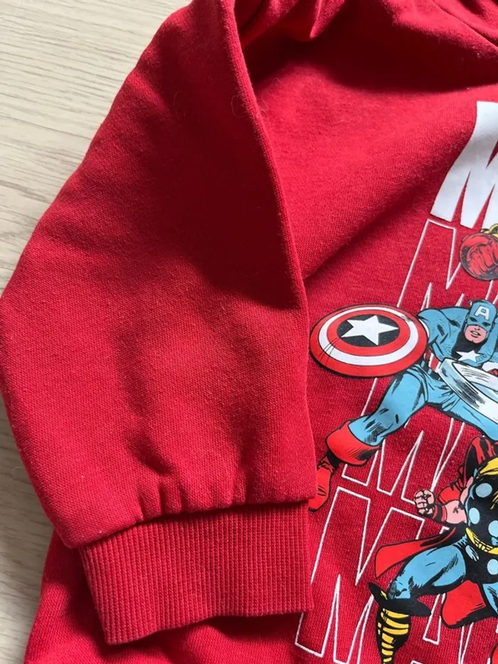Sweat à capuche Marvel taille 18-24 mois - photo numéro 3