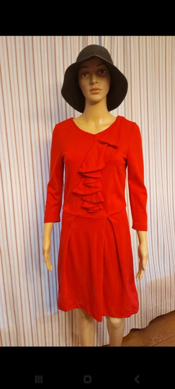 Belle Robe Mer du Nord t 38 rouge framboise