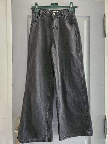 Jean wide leg femme - Taille 32 / XXS - La Halle - Noir gris