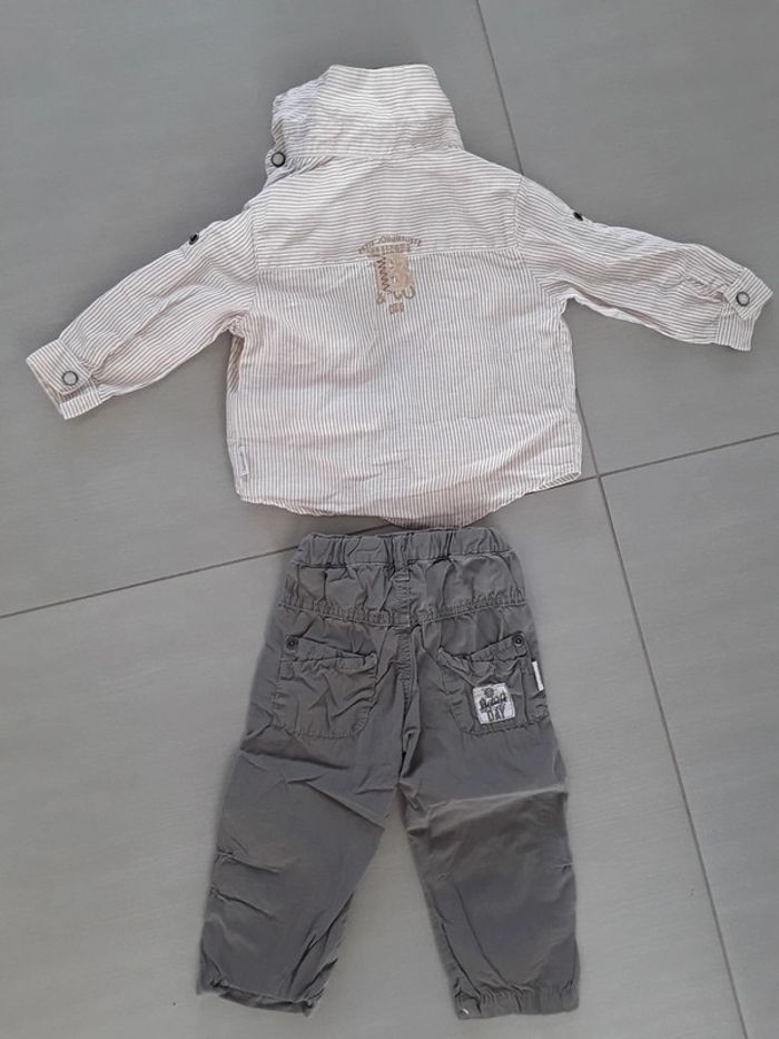 Ensemble chemise + pantalon 12 mois - photo numéro 2