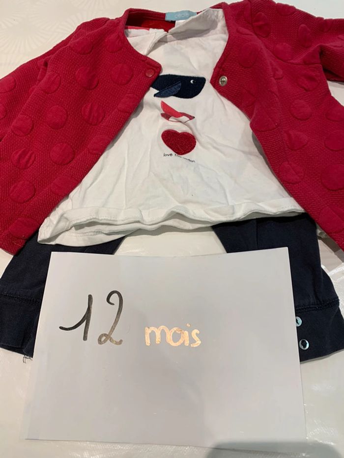 Ensemble obaibi fille 12 mois