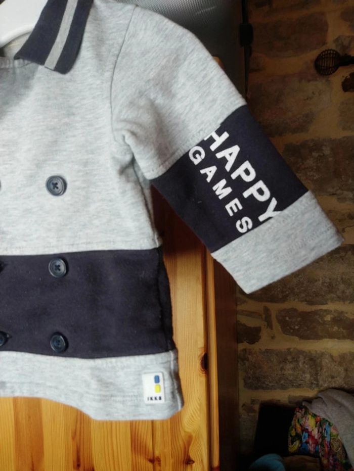 Petit gilet IKKS 6 mois garçon - photo numéro 3