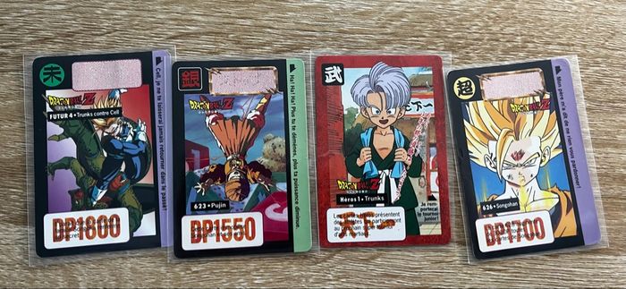 Lot 11 cartes dragon ball z Cardass bandai 1995 Toei animation - photo numéro 4
