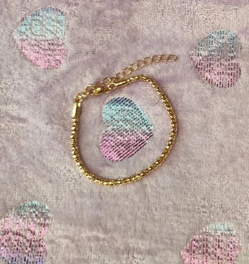 Bracelet fin doré pour femme ou fille