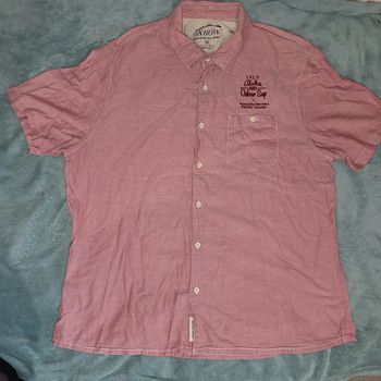 Chemisette Vintage Y2K Brodé Marque 👔 Oxbow  - Taille XXL