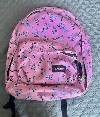 Sac eastpak rose à fleurs