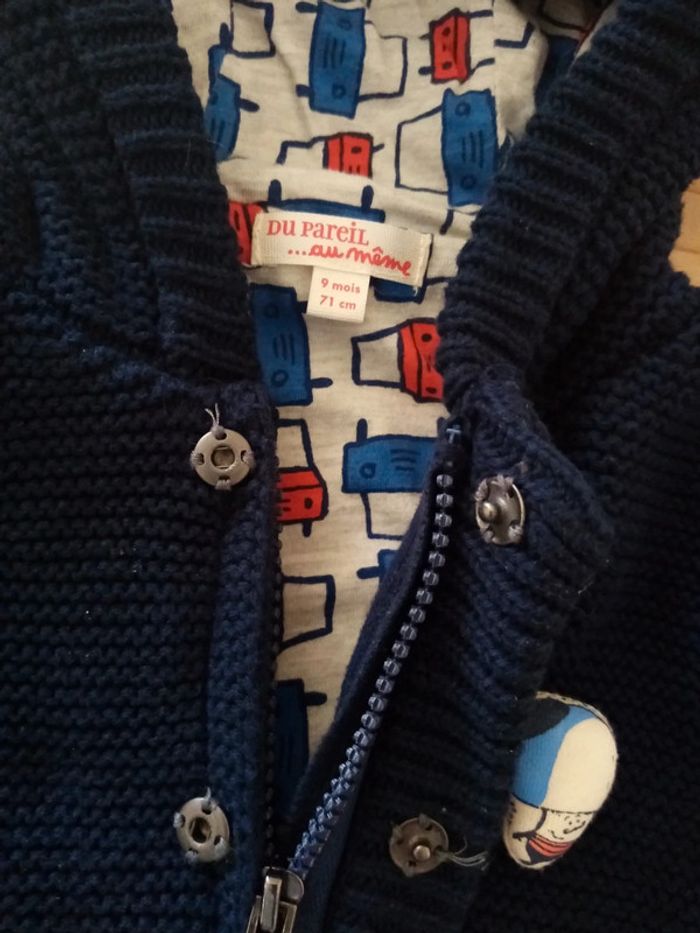 Gilet épais 9mois dpam - photo numéro 2