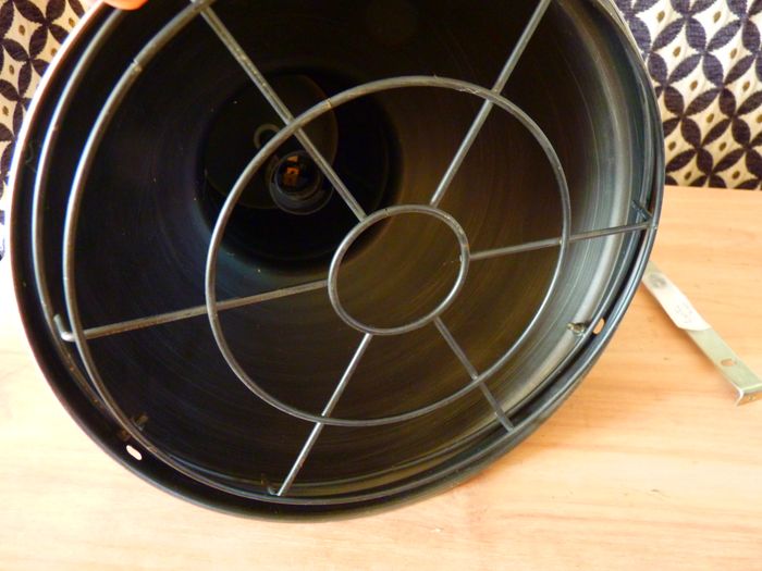 Lustre Maison du Monde metal industriel style usine luminaire TBE - photo numéro 3