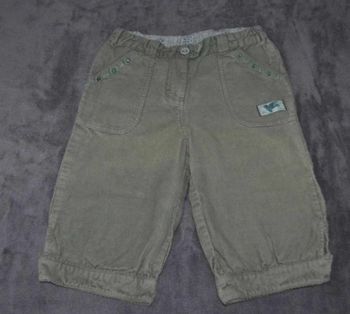 Pantacourt velours sergent major 5 ans fille