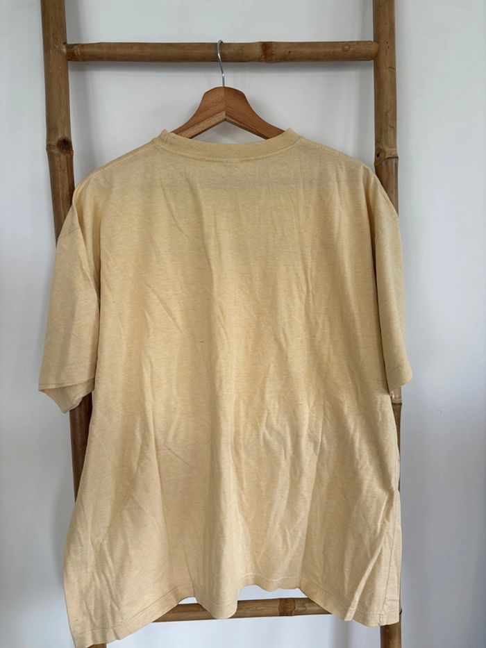 t-shirt uni jaune parle taille L oversize - photo numéro 4