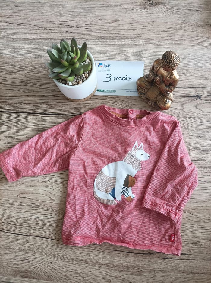 T-shirt manches longues garçon 3 mois obaibi