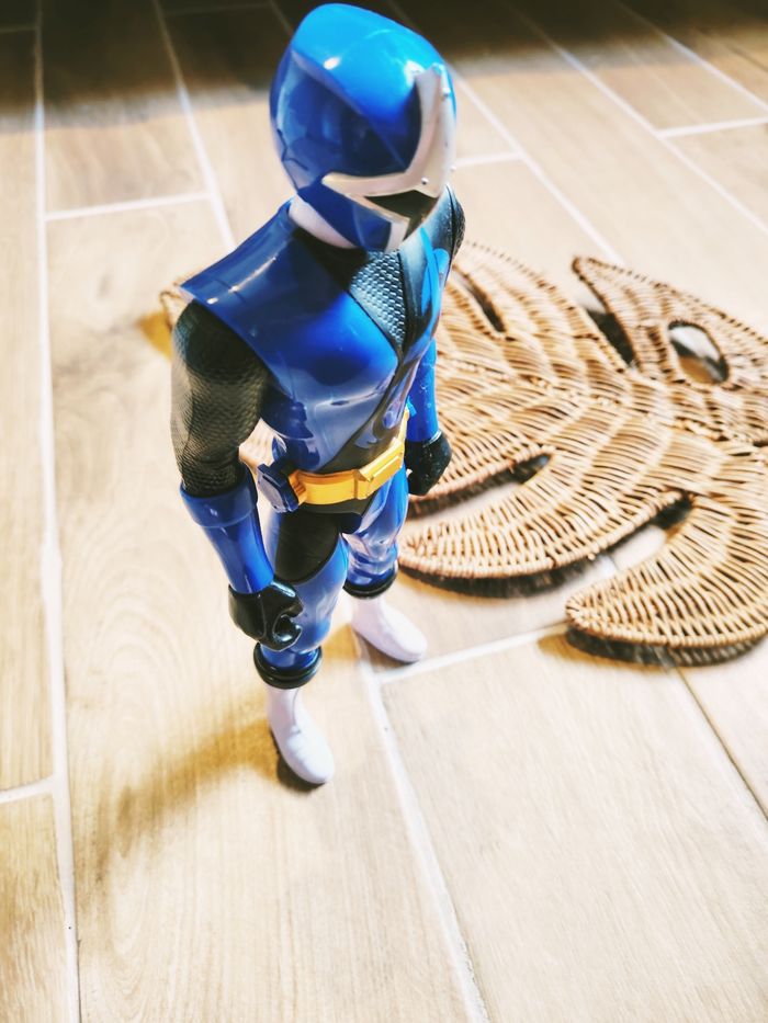 🙅 Power rangers ninja steel grande figurine du ranger bleu marque Bandai - photo numéro 4