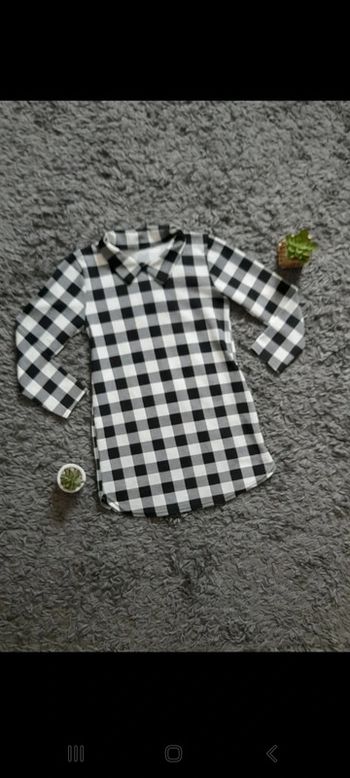 Robe chemise à carreaux