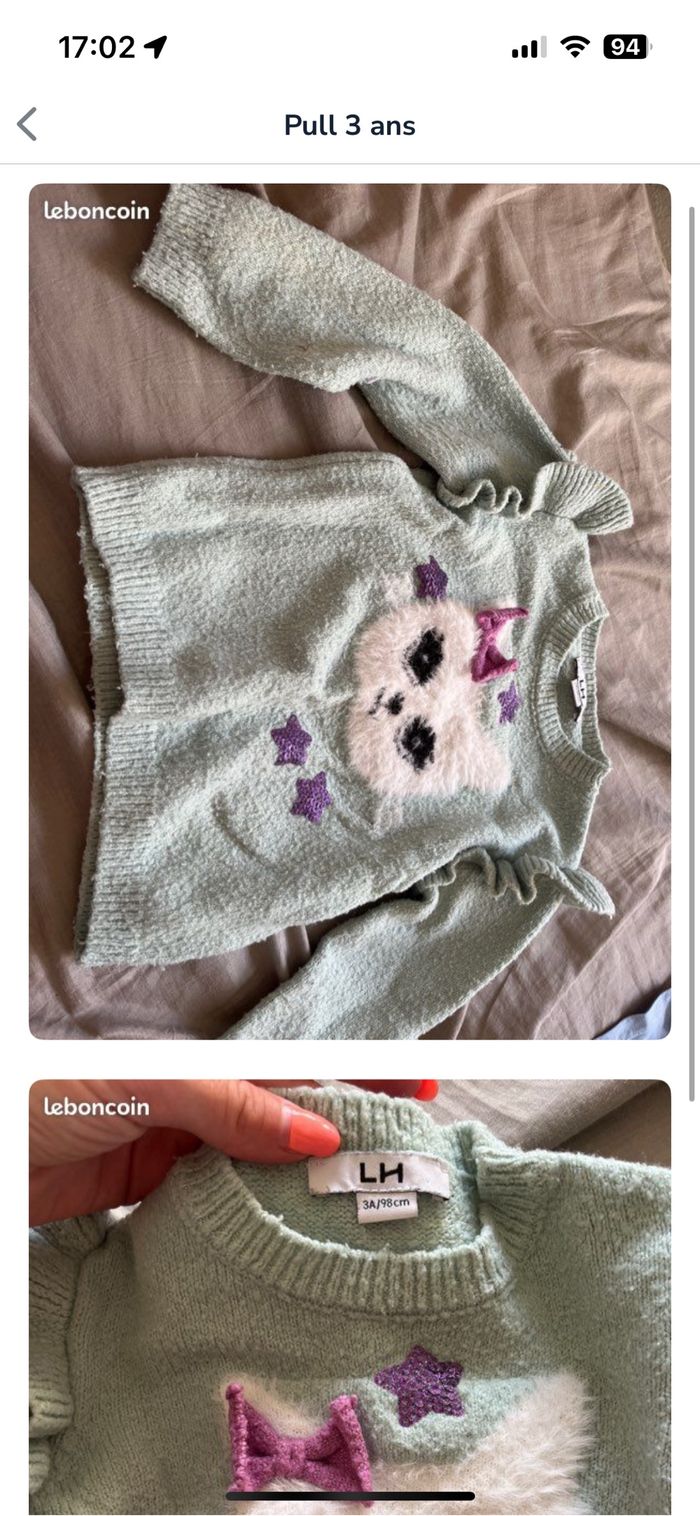 Pull 3 ans