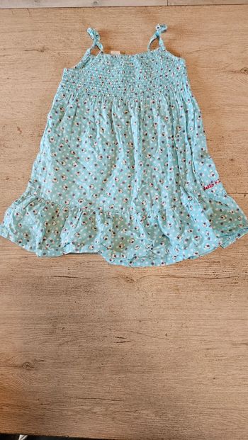 Robe courte légère à bretelles, turquoise, Hello Kitty, 3/4 ans, nickel