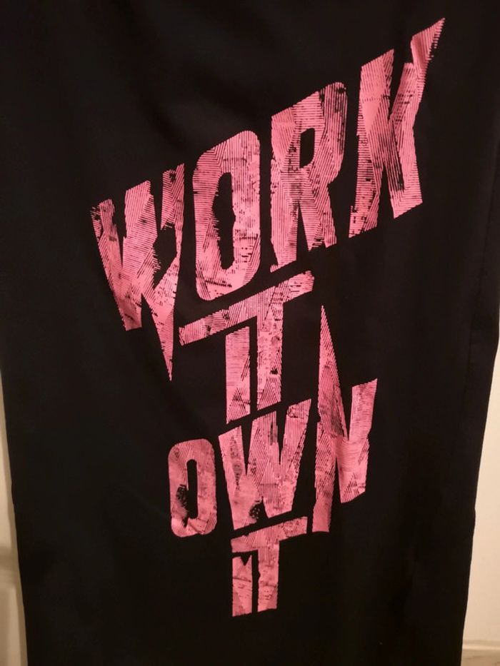 Débardeur de sport noir et rose Decathlon neuf 36 - photo numéro 3