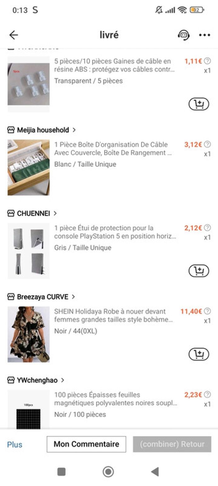 Robe a nouer devant noir feuille beige doré neuf shein - Taille XXL 44 - photo numéro 9