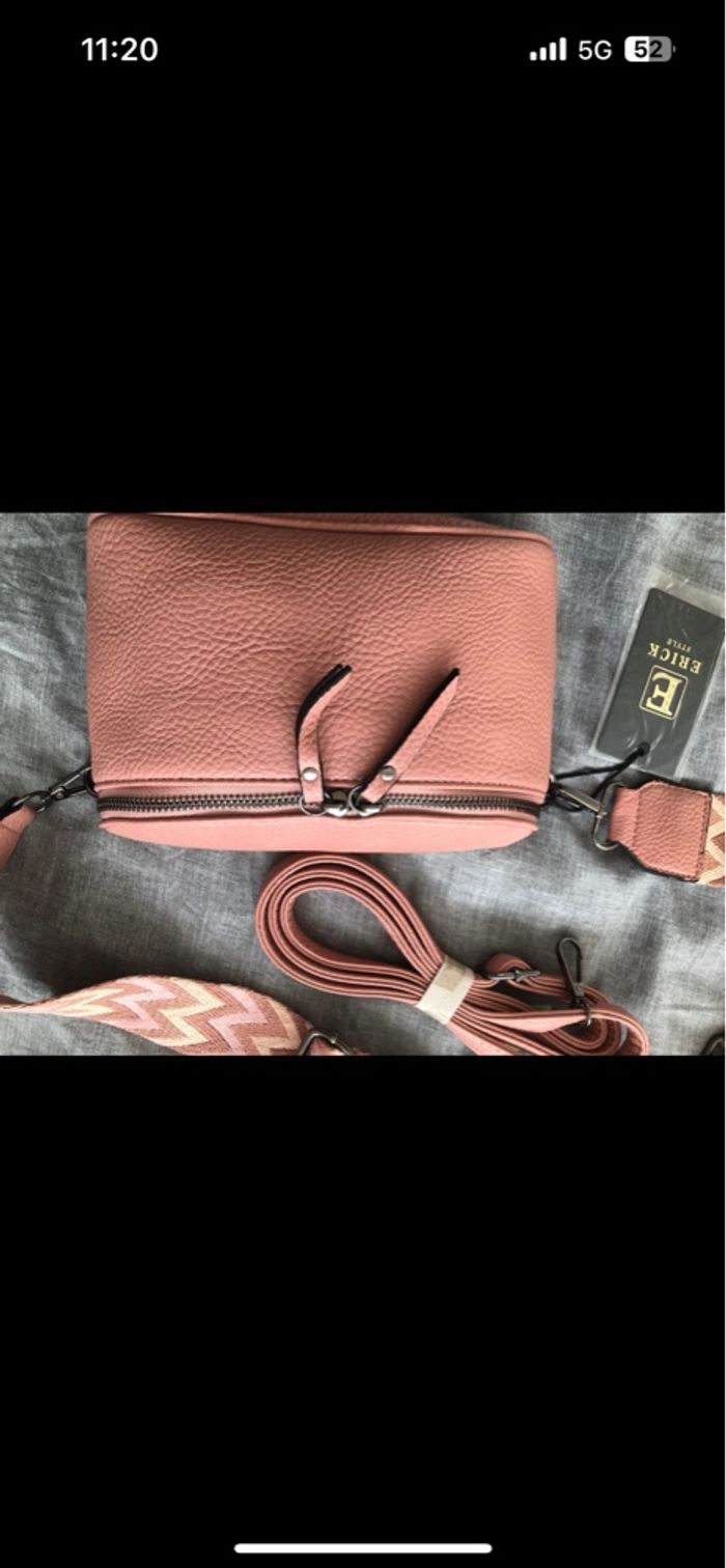Sac a bandoulière rose