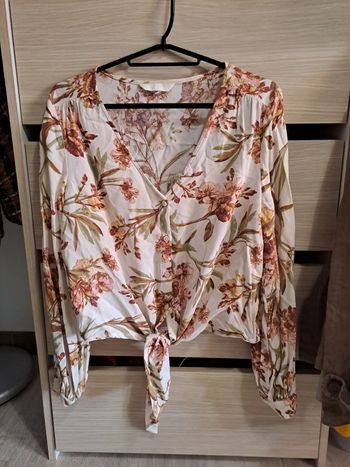 Chemise motif fleur