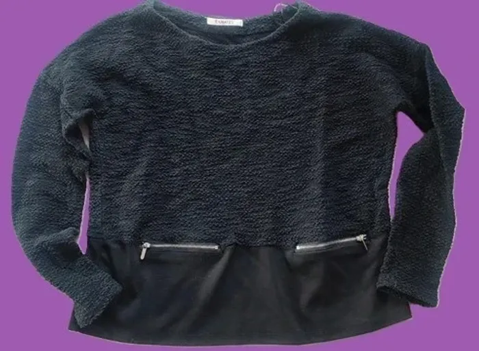 Pull léger femme – Camaïeu – Taille M – Style texturé & zips subtils