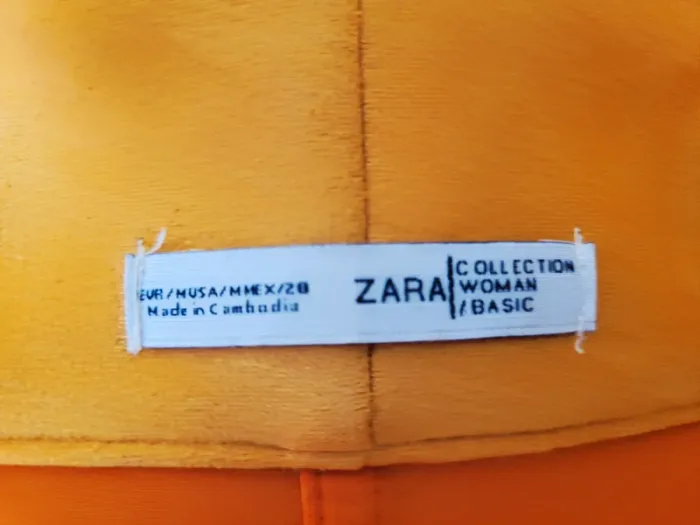 Veste / manteau long daim Zara moutarde - photo numéro 9