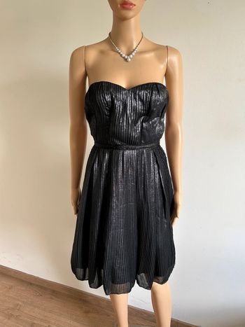 Robe bustier noire argentée neuve Naf Naf taille 34 (taille petit)