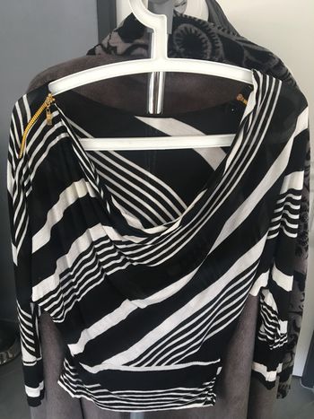 Haut blouse noir et blanc