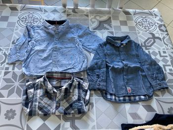 Lot 3 chemises 18mois