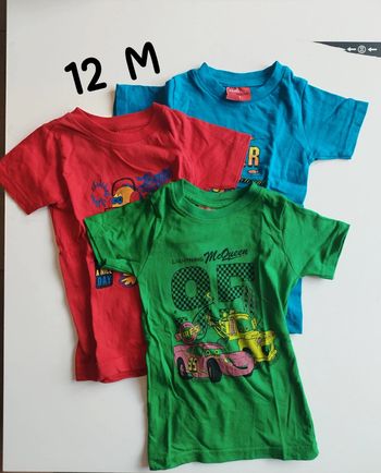 Lot de 3 tee-shirt bébé garçon 12 mois