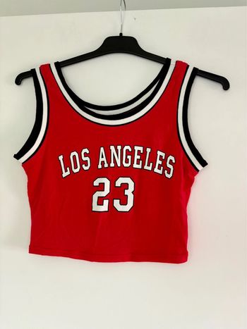 Croptop débardeur basketball Los Angeles M