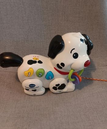 Jouet a tirer électronique VTech 1,2,3 p'tit dalmatien