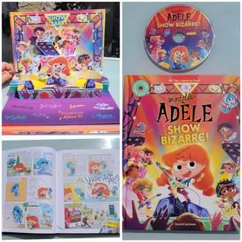 BD Mortelle Adèle, couverture rigide, gros format, Show Bizarre! Avec CD (95)