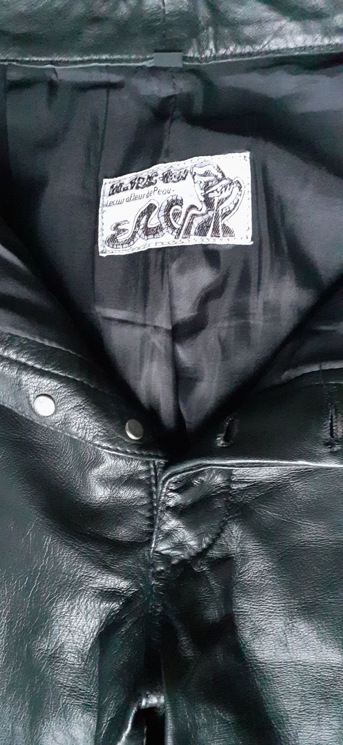 Jean en cuir taille 37 - photo numéro 3
