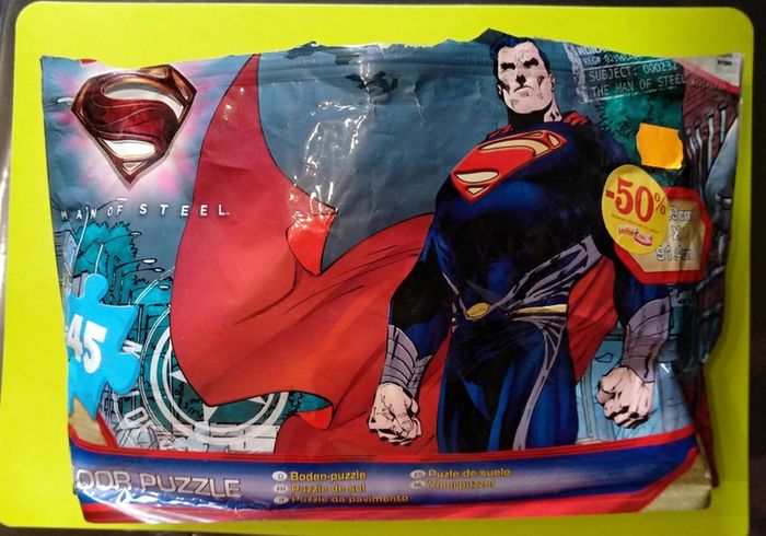 Puzzle sol Superman 45 pièces 4 ans