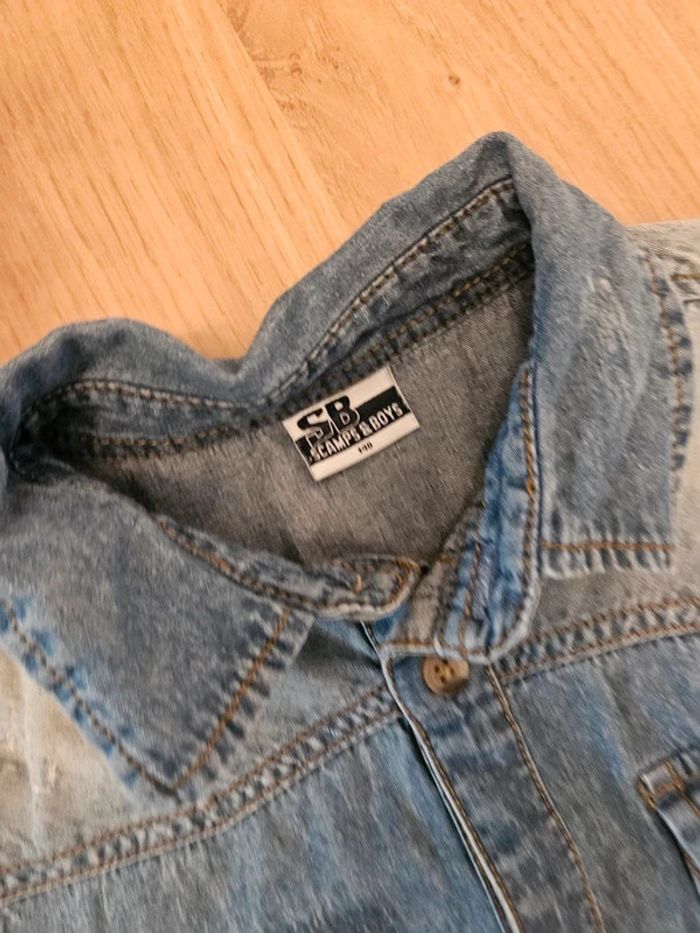 Chemise manches longues effet jeans wibra 10 ans - photo numéro 3