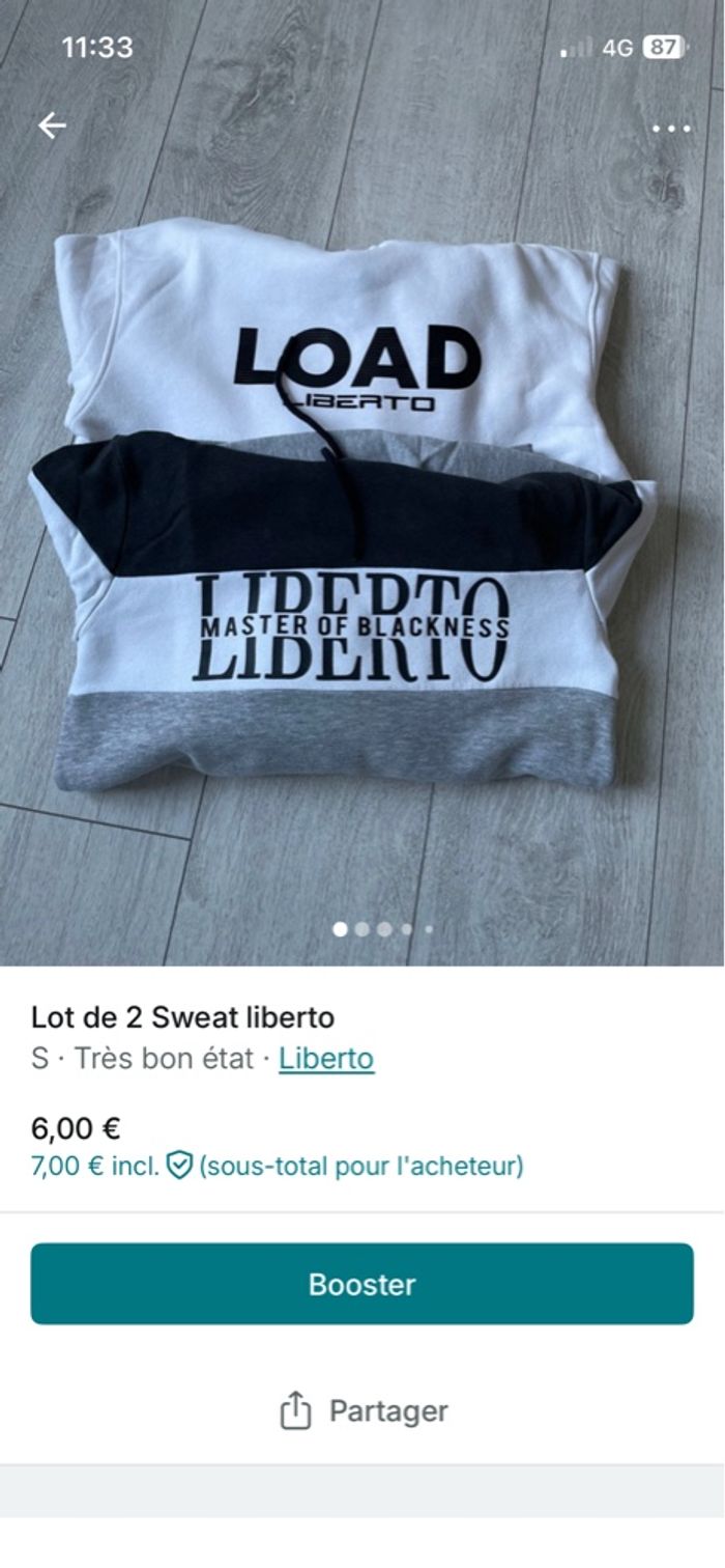 Lot de 2 sweat Liberto - photo numéro 3