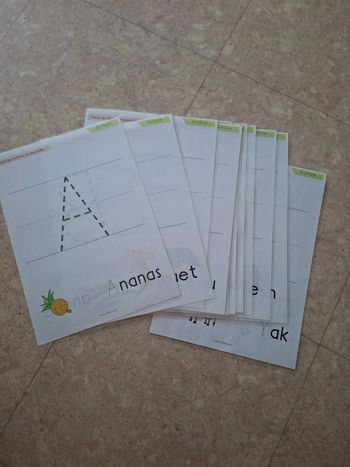 fiches pour apprentissage à l'écriture