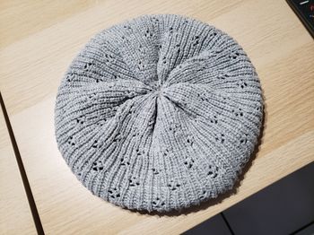 Béret hiver gris