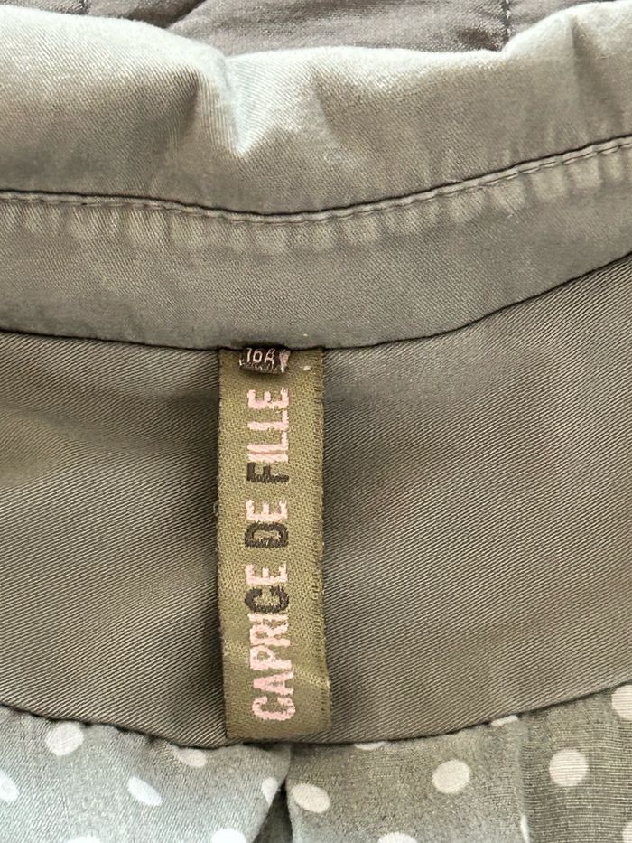 Manteau trench 3/4 ado fille - photo numéro 5