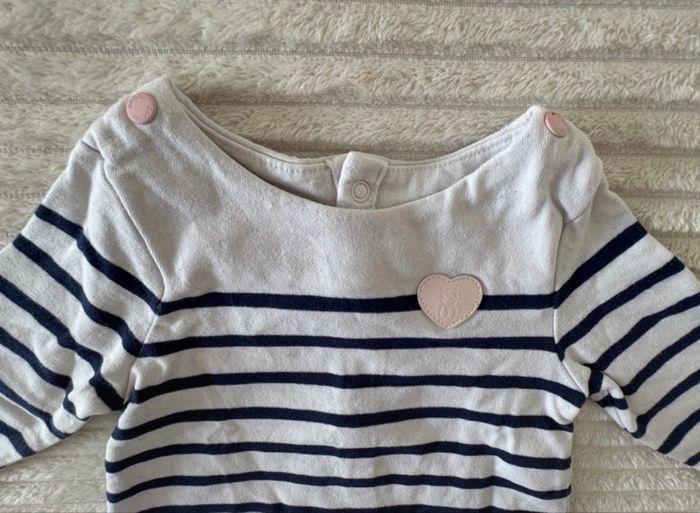 Pull Marinière  - fille - Obaïbi - 6 mois - super bon état - photo numéro 5