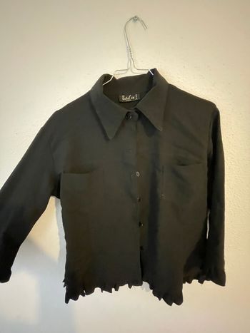 Chemise noire femme à manches longues – taille S / 36