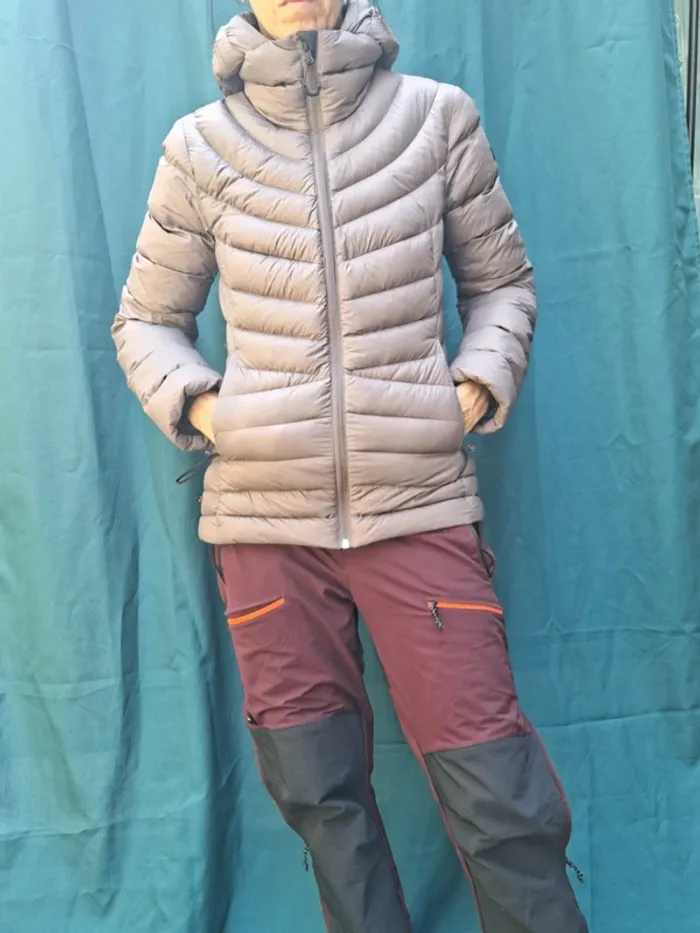 Doudoune à capuche en duvet de trek montagne MT500 -10 °C Femme forclaz S EUR - photo numéro 5