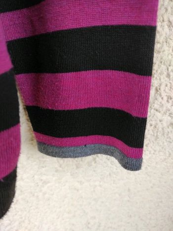 Tunique ample noir et fushia