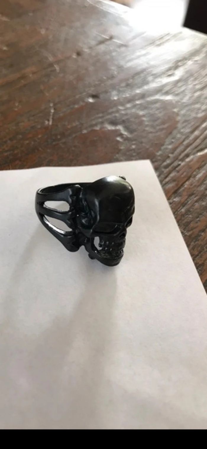Magnifique bague noire  , gothique , taille 64 - photo numéro 13