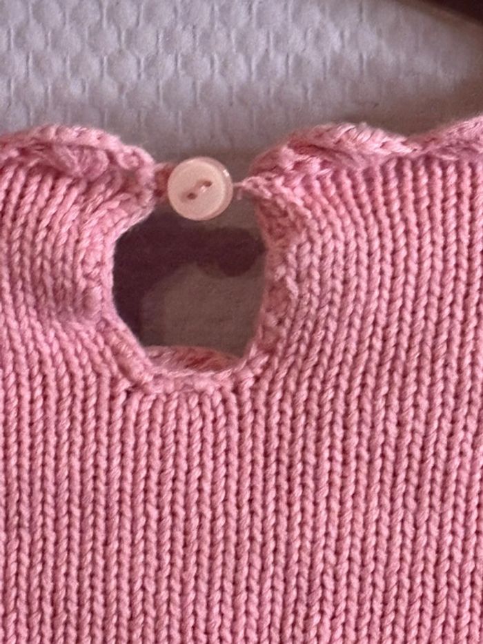Pull en crochet fleuris - photo numéro 7