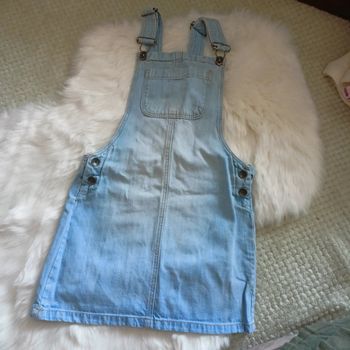 Robe salopette jeans 8 ans