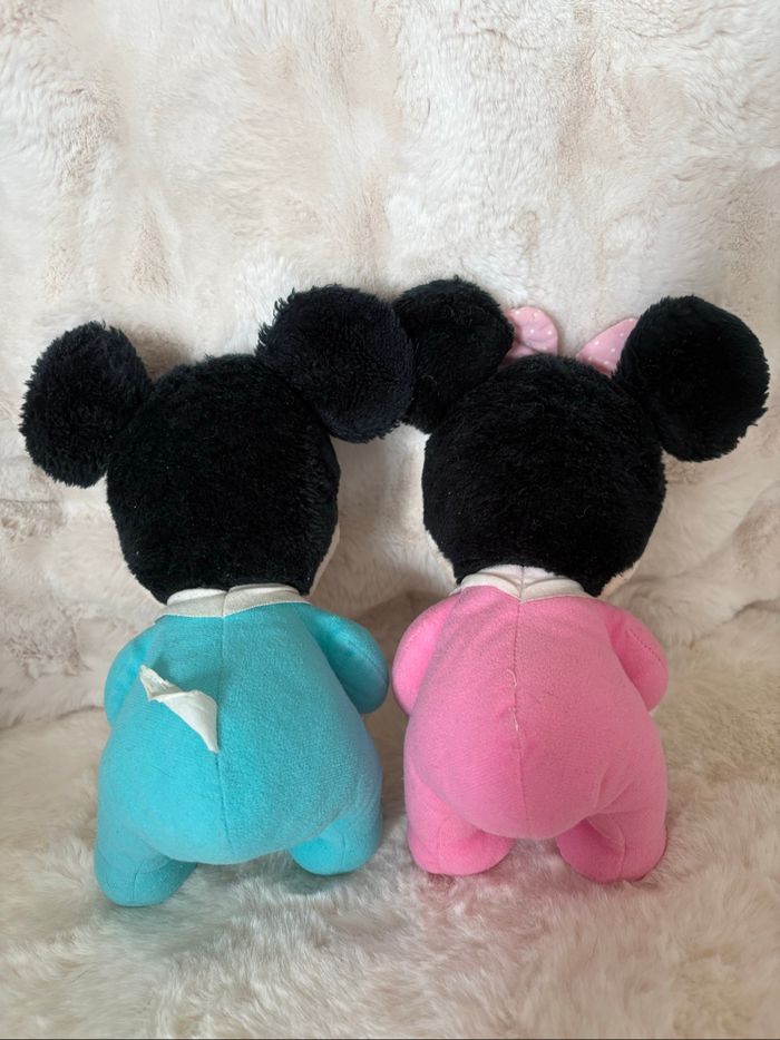 Peluche Hasbro Disney Babies Mickey et Minnie Mouse 1984 vintage Playskool - photo numéro 2